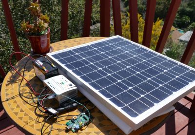 Hooked up to Solar Panel