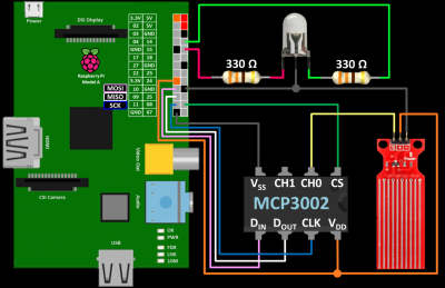 MCP3002 Wiring