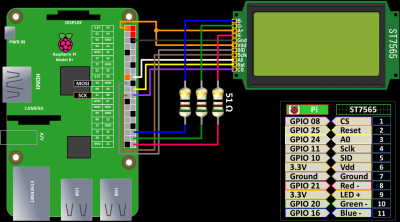 GLCD Wiring Schematic