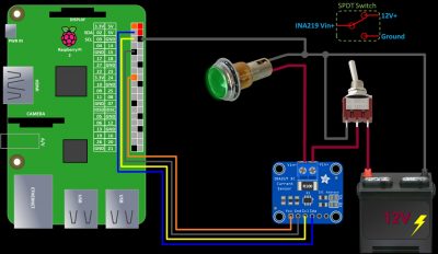 Schematic with SPDT Switch