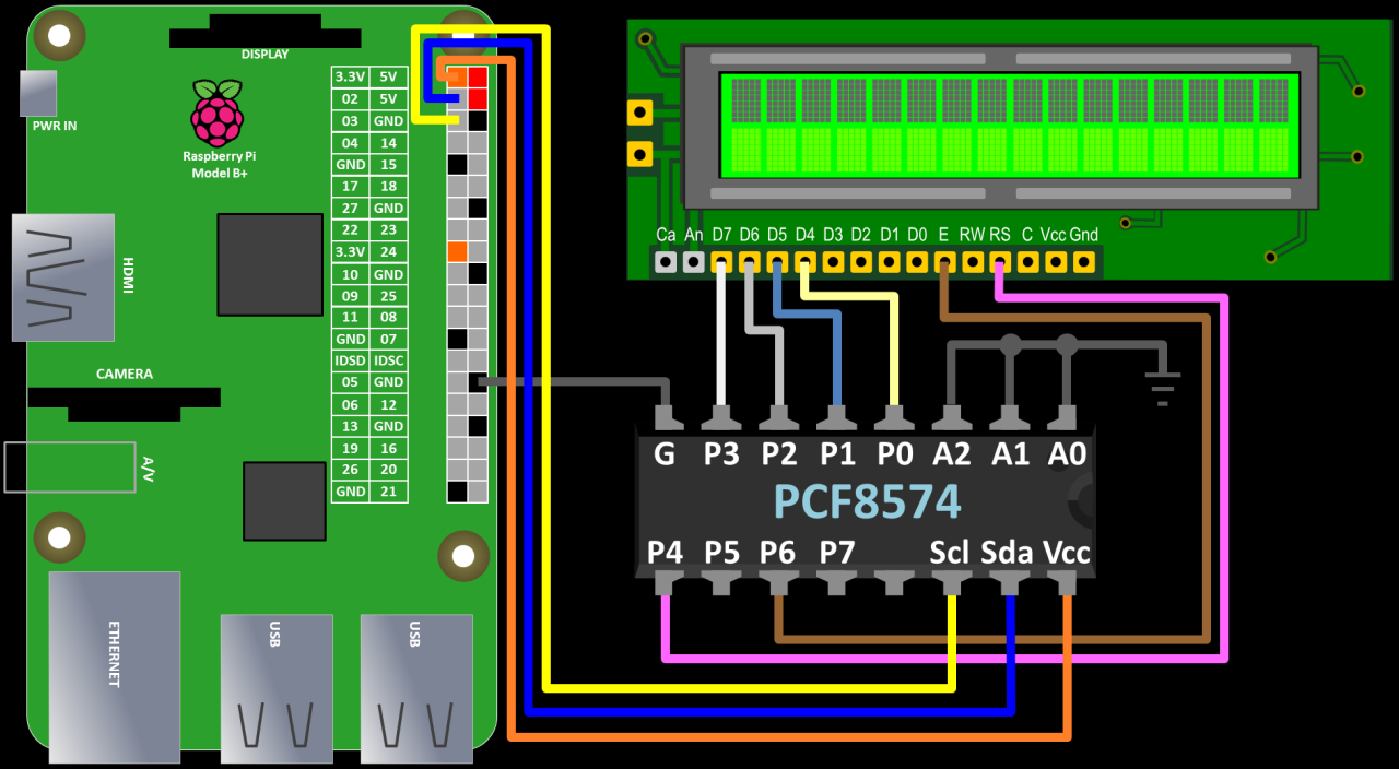 Lcd i2c схема