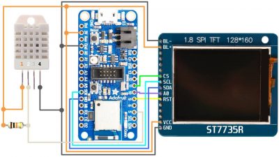 ST7735 Wiring with DHT22