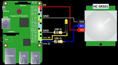 HC-SR501 wiring