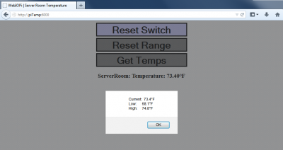 WebIOPi Webpage