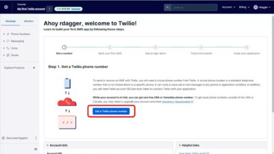 Get Twilio Phone Number