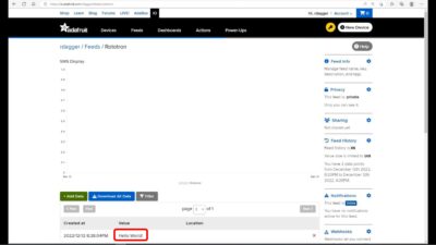 Adafruit IO Feed