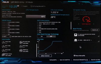 UEFI BIOS Screen